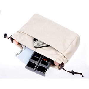 Oferta Relámpago: Bolsa de Lona Blanca con Diseño de Múltiples Bolsillos y Cordón para Cosméticos, Ideal para Promociones - Product Image 4