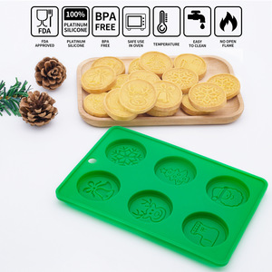 Gouden munt siliconen ijsvormpjes snoep chocolade fondant mousse bakvorm ijsmaker bakje BPA vrij antiaanbaklaag makkelijk te ontvormen herbruikbaar - Product Image 5