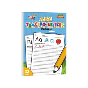 Cahier <span class=keywords><strong>de</strong></span> 26 feuilles d'exercices d'écriture <span class=keywords><strong>de</strong></span> l'alphabet <span class=keywords><strong>anglais</strong></span>, incluant des <span class=keywords><strong>mots</strong></span> <span class=keywords><strong>en</strong></span> italique, des majuscules, des minuscules et des exercices <span class=keywords><strong>de</strong></span> traçage d'écriture manuscrite - Product Image 5