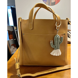 Llavero de <span class=keywords><strong>Cactus</strong></span> Boho con Borlas, Colgante para Mujer, Accesorios para Bolsos, Carteras y Mochilas - Product Image 4