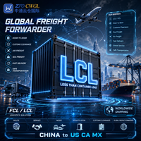 Transitaire Mexique-USA, fret LCL aérien et maritime depuis la Chine avec service de livraison porte-à-porte DDP DDU