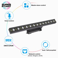 Barre lumineuse LED 120W à pixels RGB 3-en-1, source lumineuse 12x3W à faisceaux haute intensité, contrôle DMX RDM pour scène/DJ/club/spectacle