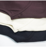 Nouvelle combinaison de sport Yimo pour femme, couleur unie, côtelée, épaisse, avec pantalon évasé de yoga, haut tube intégré, moulante, pour la gym