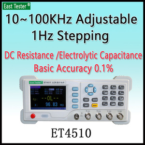 ET4510 เครื่องทดสอบแบบตั้งโต๊ะดิจิตอลบริดจ์ 100 กิโลเฮิร์ตซ์ 1 เฮิร์ตซ์ความถี่ที่ปรับได้อย่างต่อเนื่องมิเตอร์มืออาชีพความแม่นยำ 0.1% - Product Image 2