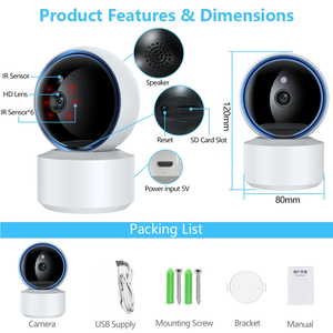 Tuya 5MP PT Camera an ninh trong nhà PIR chuyển động con người phát hiện cuộc sống thông minh WIFI CCTV Video giám sát bé màn hình - Product Image 4