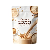 Bolsas de Empaque para Suplementos de Culturismo, Logotipo Personalizado, a Prueba de Olores, Bolsa Vertical con Capa de Aluminio, Envío Rápido, Servicio DDP