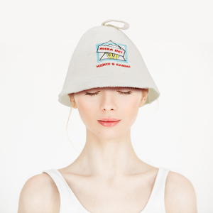 Fabricant personnalisé <span class=keywords><strong>de</strong></span> haute qualité russe Banya Sauna Hat Sauna Hamam 100% laine feutre Sauna Hat pour la Russie - Product Image 3