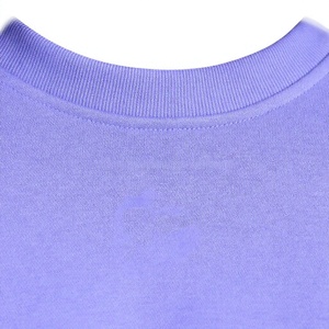 Custom Label Women's for Crew Neck <b>Long</b> <b>Sleeve</b> <b>Cropped</b> Fleece Knitted 100% Cotton Breathable Solid Color Autumn Sweatshirt - Product Image 4