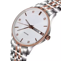 Montres à quartz à mouvement automatique en acier inoxydable 316L personnalisées en usine de logo privé à la mode populaire pour femmes et hommes