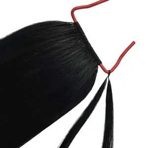 Extensión de cabello remy para mujer, pelo largo rizado y esponjoso, con plumas reales, pelo doble marrón, para celebridades, nueva moda