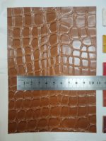 PU Embos Pola Kerikil Dua Warna Matte Kustom Ukuran Sedang untuk Tas, Barang Kulit, Perlengkapan Rumah, Perlengkapan Furnitur Lembut, dan Kemasan