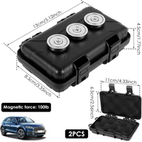 Spy Spot Magnetic Mount Weatherproof Case pour GPS Magnetic Key Holder Under Car Trackers Stash Lock Box for Items Key Holder