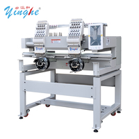 Machine à broder Yinghe automatique/ordinateurisée à 2 têtes, 9/12/15 aiguilles, pour casquettes/t-shirts