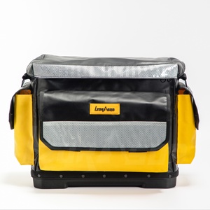 Bolsa de Lona de PVC de Alta Calidad para Electricistas, Organizador de Herramientas de Gran Capacidad, Inserto Extraíble, Impermeable, Boca Ancha, OEM - Product Image 1