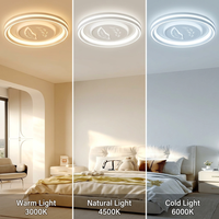 Plafonnier de style nordique avec un design créatif en forme de feuille et une performance LED à intensité variable offrant des brises parfaites pour toutes les chambres