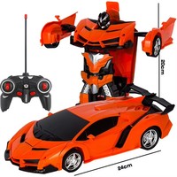 Voiture RC électrique transformable 1:18, robot en métal et plastique, véhicule télécommandé, contrôlé par application, jeu intérieur/extérieur