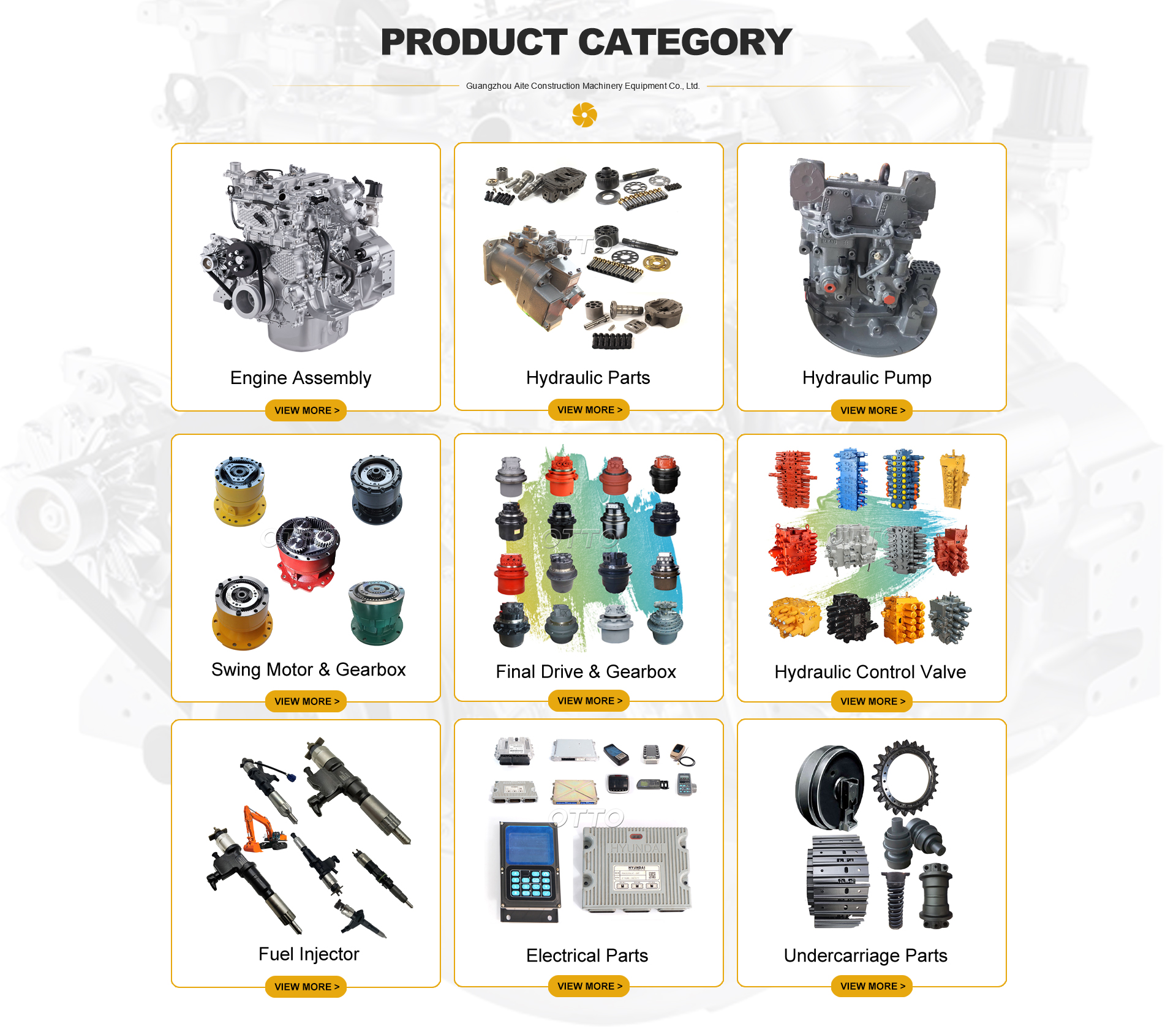 OTTO Wholesale Supplier ZX280-5G Excavator Parts YA00008485