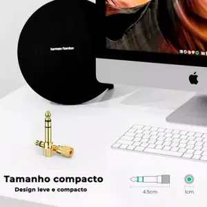 Adaptateur audio plaqué or Ugreen 20503 6,5 mm mâle vers 3,5 mm femelle, construction en alliage de zinc, connecteur enfichable pour écouteurs et - Product Image 4