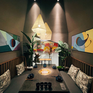 Hiện đại cao cấp thương mại rắn gỗ lẩu bảng tùy chỉnh trường hợp đồ nội thất nhà cho các cuộc tụ họp nhà hàng hiển thị - Product Image 6