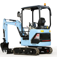 Excavator Mini Listrik Zero Emission 1,95 Ton dengan Bucket 0,04m Hemat Energi Daya 10kW