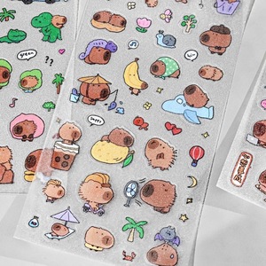 Hoja adhesiva de vinilo troquelada esmerilada transparente Vigreat, impresión impermeable, bonito diseño de dibujos animados para regalos promocionales - Product Image 3