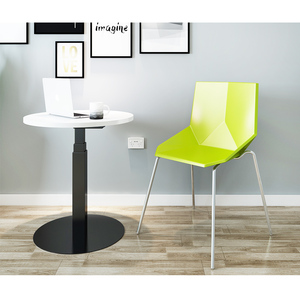 E1 Design moderno <span class=keywords><strong>scrivania</strong></span> elettrica <span class=keywords><strong>una</strong></span> <span class=keywords><strong>gamba</strong></span> seduta Stand altezza regolabile tavolino singola <span class=keywords><strong>gamba</strong></span> <span class=keywords><strong>scrivania</strong></span> in piedi per l'home Office - Product Image 2