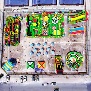 Parc d'activités <span class=keywords><strong>gonflable</strong></span> tout-en-un : combine des zones <span class=keywords><strong>de</strong></span> saut extrêmes, un parcours d'obstacles Ninja Warrior et des designs <span class=keywords><strong>de</strong></span> terrains <span class=keywords><strong>de</strong></span> <span class=keywords><strong>jeux</strong></span> créatifs - Product Image 5