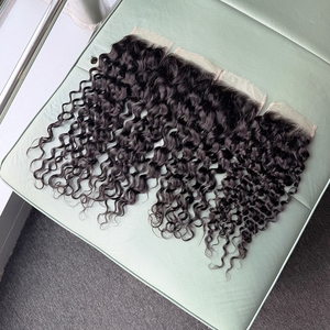 ผมลอนธรรมชาติแบบดิบ  ชนิดไม่ผ่านการแปรรูป  พร้อมเชือกผูกผมแบบ HD Lace Closure ขนาด 5x5  ทำจากผมมนุษย์แท้  ขนาด 14-20 นิ้ว สีดำธรรมชาติ - Product Image 3
