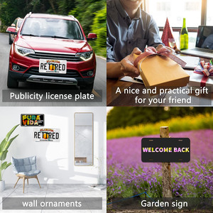 Placa de matrícula decorativa de aluminio personalizada al por mayor con logotipo en relieve placa de matrícula de coche con estilo japonés - Product Image 6