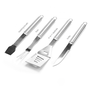 Set di strumenti per barbecue utensili per griglia Set di accessori per griglia per barbecue per copertura per barbecue vendita calda in <span class=keywords><strong>acciaio</strong></span> inossidabile per impieghi gravosi 18 pezzi 1.5mm - Product Image 2