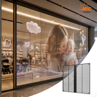 Écran LED Transparent P2.6-5.2 P3.15 P3.91 pour Vitrine de Magasin de Vêtements pour Bébés, Mur d'Affichage Numérique Modulaire en Alliage Coulé