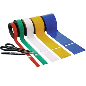 Super Strong Adhesive Rubber Magnet Tape Flexible Magnetic Strip Band With Adhesive Coating
