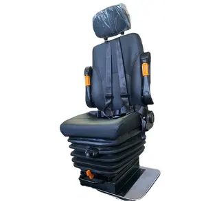 Luchtvering Bestuurdersstoel Met Veiligheidsgordel Voor Bus, luchtvering Truck Driver Seat Met 12V/24V Air Compressor
