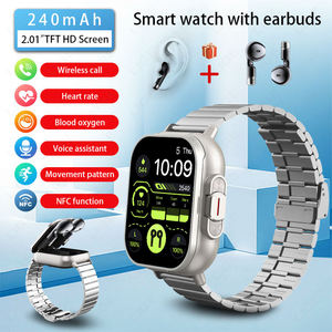 Reloj Inteligente LIGE BWD8 con NFC, Correa de Silicona y Acero Inoxidable, Compatible con iOS, Responde y Realiza Llamadas, Resistente al Agua, Gran Oferta - Product Image 2