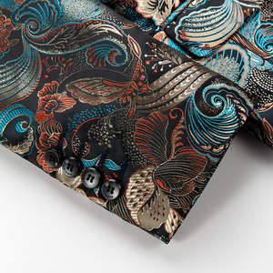 Nuovo Blazer Jacquard da Uomo, Abiti di Lusso Vintage con Risvolto, Completo da Cerimonia con <span class=keywords><strong>Paillettes</strong></span> - Product Image 4