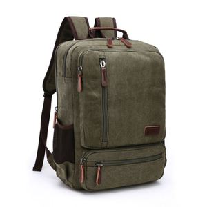 Custom Logo Men's Travel Sports <b>Backpack</b> Vintage Waterproof Laptop <b>Backpack</b> <b>Large</b> Capacity Canvas <b>Backpack</b> for Students - Product Image 2