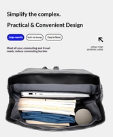 Mochila para Portátil Unisex Personalizable de PU con Cierre de Cremallera, Gran Capacidad, Certificación CE RoSH, Bolsa de Viaje Impermeable, Regalo de Navidad