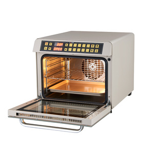 Horno de Convección Eléctrico Comercial Más Vendido, Equipo de Panadería, <span class=keywords><strong>3</strong></span> Bandejas, 45L de Capacidad, Instalación de Encimera, con Pulverizador - Product Image 4
