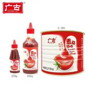 Guanggu 공장 가격 OEM 케첩 할랄 맛 토마토 페이스트 가족