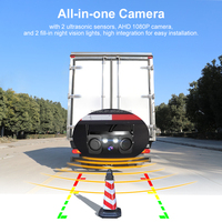 10.36 pouces 4CH BSD Split Monitor camion Dvr système d'enregistrement Carplay 1080P caméra capteur de stationnement Radar de recul pour camion Bus RV