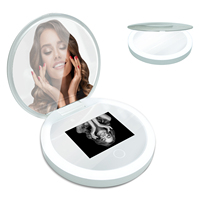 Miroir de maquillage intelligent avec protection solaire UV, miroir de poche à LED avec caméra UV, nouveauté 2023