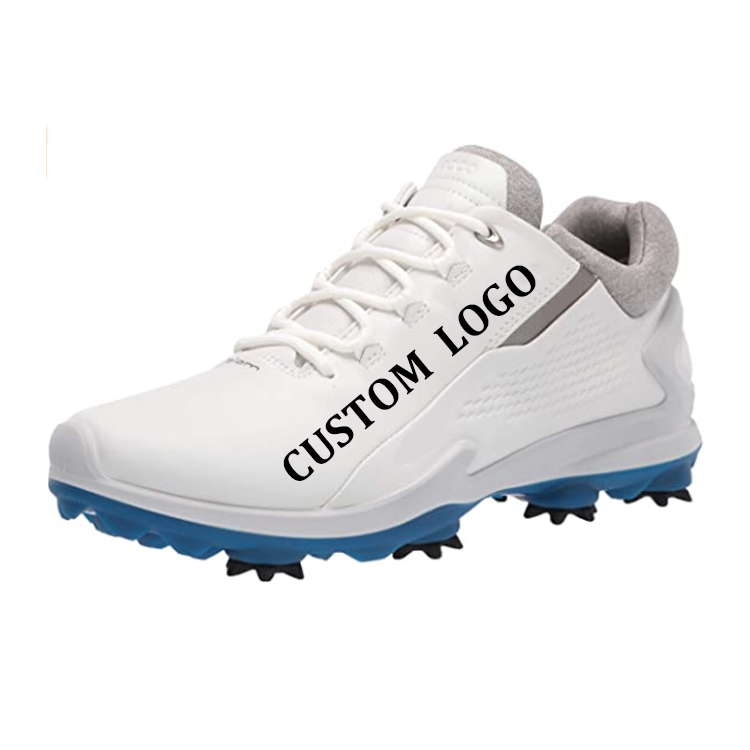 Custom Logo Breathable Water Resistance Fly Knit Upper Golf Trainer Shoes