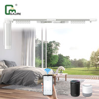 Galime Smart Curtains Track Electric Rod Cornice Rail Tuya Wifi Zigbee Motor Système de contrôle automatique des rideaux