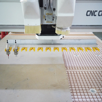 Machine de nesting CNC double poste JIYU CH1-V9-2, machine à bois multifonction pour la découpe et le fraisage de panneaux de portes d'armoires