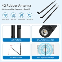 Antenne LoRa longue portée 433 MHz 868 MHz 915 MHz en caoutchouc 9 dBi omnidirectionnelle SMA mâle pour passerelle IoT