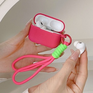 Correa de mano Sling para Airpod <span class=keywords><strong>Pro</strong></span> 1 2 <span class=keywords><strong>3</strong></span> Funda de silicona de varios <span class=keywords><strong>colores</strong></span> Funda protectora completa para <span class=keywords><strong>AirPods</strong></span> 1 2 <span class=keywords><strong>3</strong></span> 4th Gen Case - Product Image 5