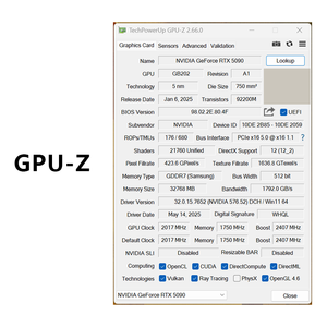 OEM 5090 32G GDDR7 512Bit High-Performance Graphics Card for High-End <b>Computing</b> and Artificial Intelligence - Product Image 5
