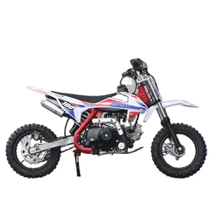 Newest style electric start 4 stroke air cooled engine automatic dirt bike moto cross 110cc pit bike
