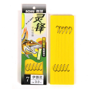 Hameçons de pêche en acier haute teneur en carbone 100C, type Izu, hameçon simple barbelé robuste pour une taux de capture élevé - Product Image 4
