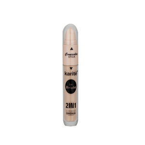 Correcteur liquide minéral Karité, couvrance totale, doux pour la peau, double usage, design original, correcteur liquide minéral léger, correcteur en stick <span class=keywords><strong>de</strong></span> couleur moyenne - Product Image 2